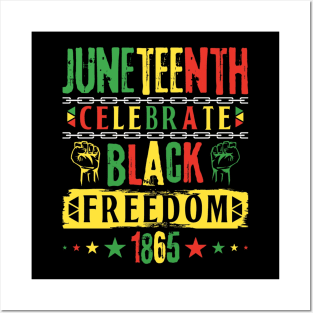 Juneteenth Blackity Heartbeat Black History African America Posters and Art